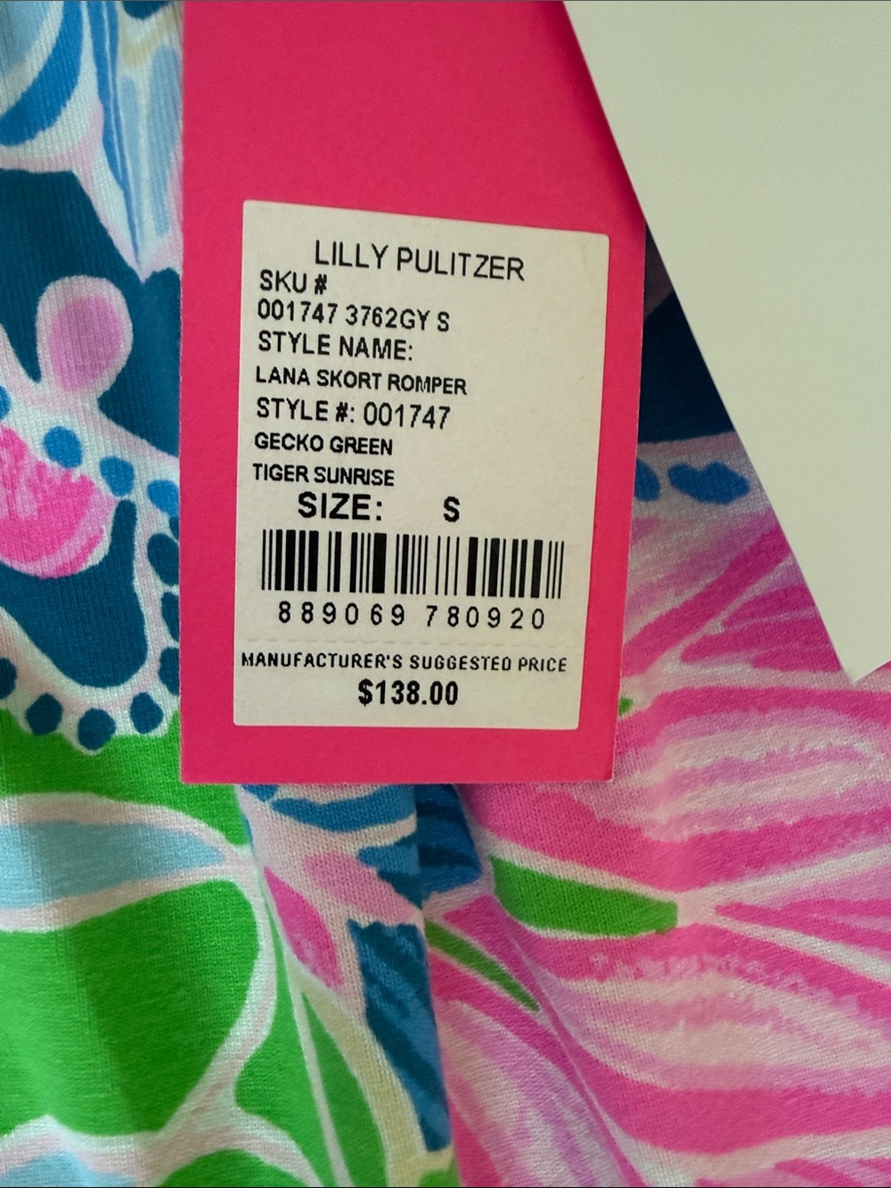 Lilly Pulitzer Strapless Floral Dress in Pink, Blue & Green - Picture 3 of 5